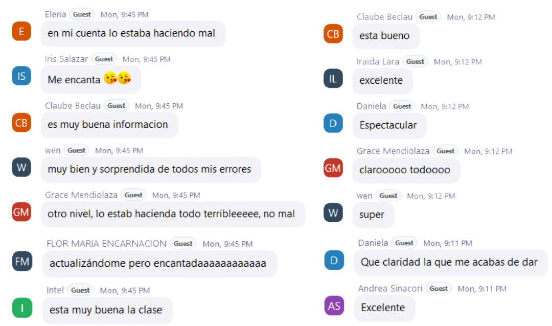 Testimonios de alumnas